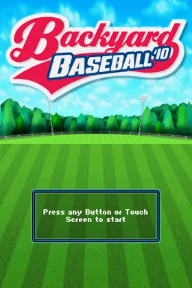 Backyard Baseball '10 (USA) screen shot title